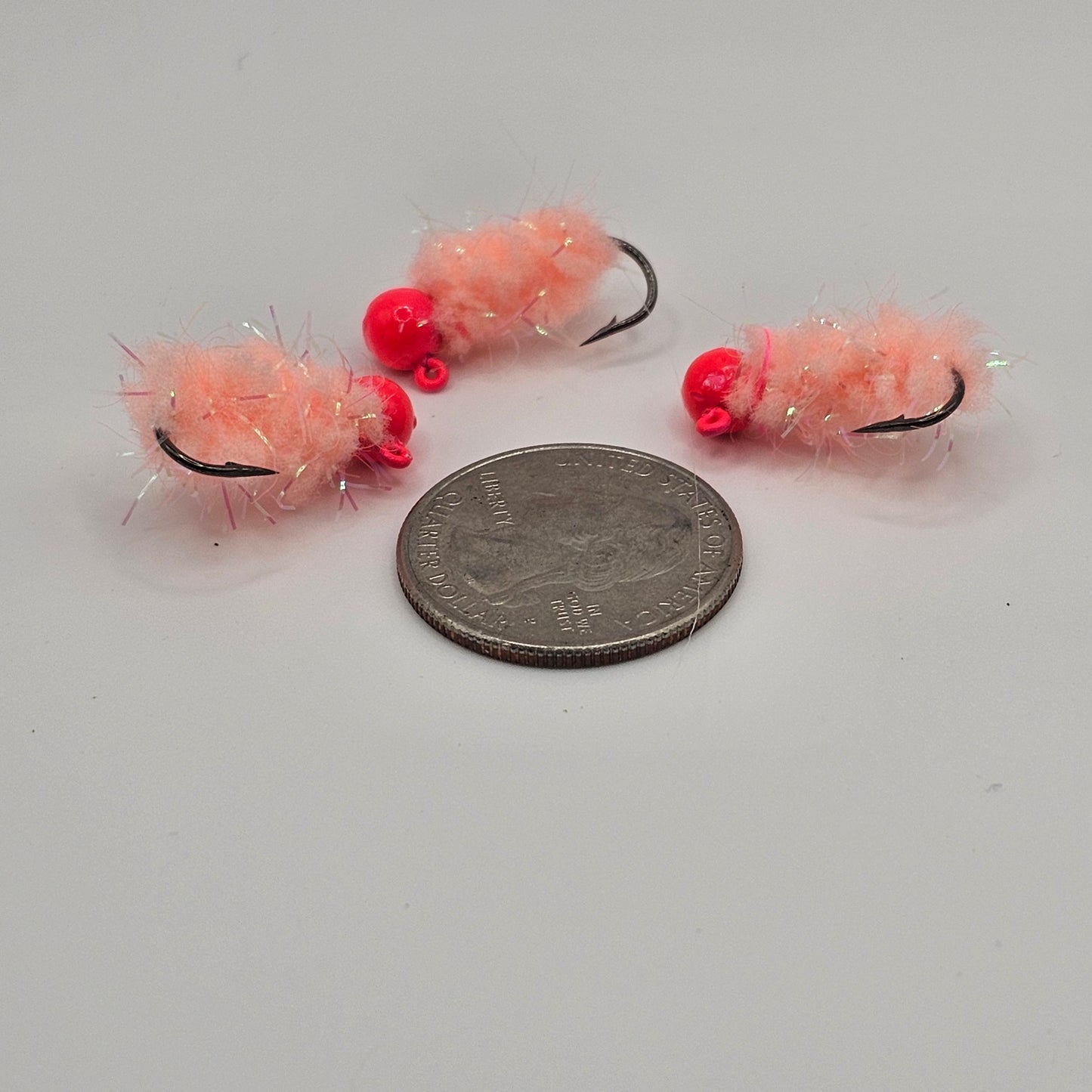 3 pack hand tied crappie jigs