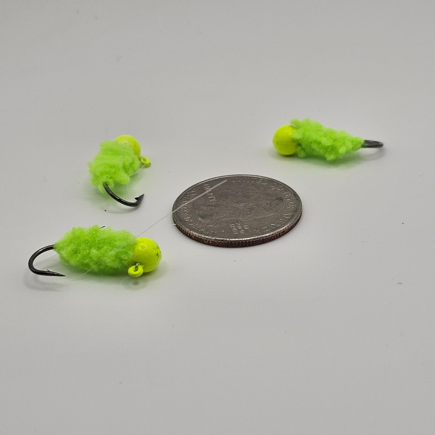 3 pack hand tied crappie jigs